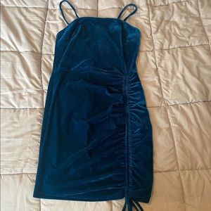 Turquoise mini dress